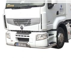 Front bumper protection Renault Premium - additional service: installation of diodes v2 фото 0