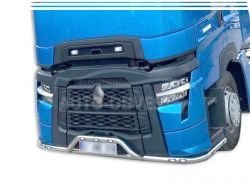 Защита переднего бампера Renault C - truck - доп услуга: установка диодов - тип: v2 фото 0