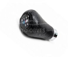Ручка КПП BMW 5 series E34 1988-1995 - тип: oem шкірозамінник чорний крокодил фото 0