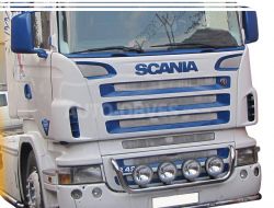 Тримач для фар в решітку Scania R, послуга: встановлення діодів фото 0