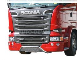 Защита переднего бампера Scania P - доп услуга: установка диодов фото 0