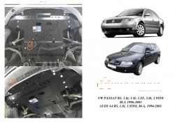 Engine protection Volkswagen Passat B5 1996-2005 mod. V-1.6i; 1.8i; 1.8t; 2.0i; 1.9TDI automatic transmission, manual transmission фото 0