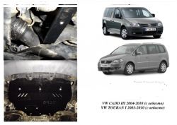 Защита двигателя Volkswagen Caddy WeBasto 2004-2010 модиф. V-все D МКПП, АКПП, только электроусилитель фото 0