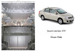 Захист двигуна Nissan Tiida Versa 2007-... модиф. V-всі фото 0