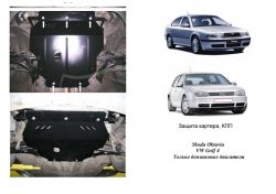 Engine protection Volkswagen Bora 1998-2005 mod. V-all gasoline фото 0