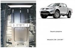 Transfer case protection Mitsubishi L200 2006-2014 mod. V-all manual transmission фото 0