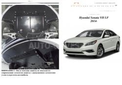 Захист двигуна Hyundai Sonata LF 2014-... модиф. V-1,6; 2,0; 2,4; МКПП, АКПП, Hybrid НЕ встановлюється фото 0