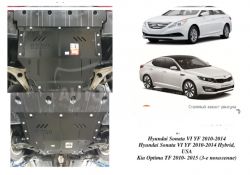 Engine protection Hyundai Sonata YF 2010-2014 mod. V-all pіdramniki as a sign of inconsistency фото 0