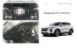 Защита двигателя Hyundai Santa Fe 2017-... модиф. V-2,2CRDI фото 0