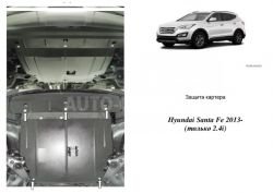 Защита двигателя Hyundai Santa Fe, Grand Santa Fe 2013-2016 модиф. V-2,4 АКПП, МКПП фото 0
