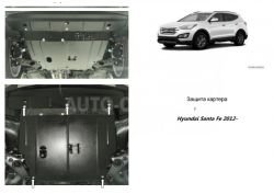 Engine protection Hyundai Santa Fe, Grand Santa Fe 2013-2016 mod. V-2,2D automatic transmission, manual transmission фото 0