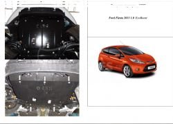 Engine protection Ford Fiesta VII EcoBoost 2013-2017 mod. V-1.0 approx. 3 doors фото 0