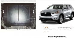 Engine protection Toyota Highlander 2014-2020 mod. V-3.5 automatic transmission фото 0