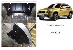 Защита радиатора BMW X1 E84 2009-2015 модиф. V-2,0D АКПП, 4х4 фото 0