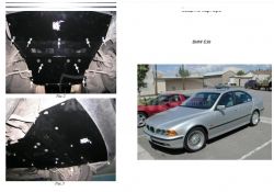 Захист двигуна BMW 5-ї Серії Е 39 1995-2003 до модиф. V-3,0 включно дизель, бензин захист АКПП 1.9404.00, МКПП 1.9401.00 окрім BMW E39 SD 530-DIESEL 2002рік M-СТИЛЬ фото 0