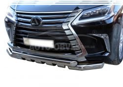Bumper protection Lexus LX 570 - type: model, with plates фото 0