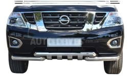 Bumper protection Nissan Patrol 2014-... - type: model, with plates 5-7 days фото 0