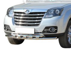 Bumper protection Great Wall Haval H3 2014-... - type: model with plates, on request up to 15 d фото 0