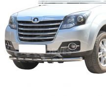 Bumper protection Great Wall Haval H3 2014-… - type: model with plates, on request up to 15 d фото 0