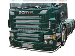 Захист переднього бампера Scania - тип: v2 в рівень бампера фото 0