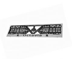Рамка номерного знаку з лого Octavia фото 0
