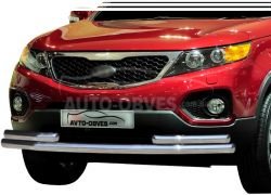 Front arch Kia Sorento 2010-2012 - type: with additional pipes фото 0