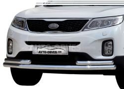Front arch Kia Sorento 2013-2016 - type: with additional pipes фото 0