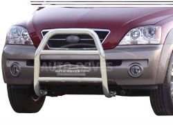 High bull bar Kia Sorento 2003-2009 - type: without grill фото 0