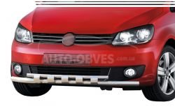 Bumper protection Volkswagen Touran 2010-2015 - type: model with plates фото 0