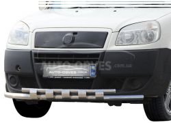 Bumper protection Fiat Doblo - type: model with V1 plates фото 0