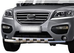 Bumper protection Lifan X60 - type: model with plates фото 0
