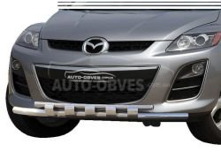 Защита бампера Mazda CX7 2006-2012 - тип: модельная с пластинами фото 0