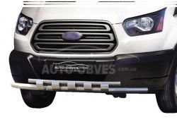Bumper protection Ford Transit 2014-... - type: model with plates фото 0