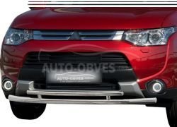 Double arc Mitsubishi Outlander 2013-2015 - type: on tubes фото 0