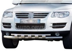 Bumper protection VW Touareg - type: model with plates фото 0