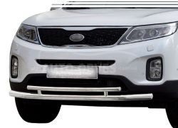 Двойная дуга Kia Sorento 2013-2016 - тип: на трубках фото 0