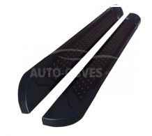 Running boards Citroen Nemo, Peugeot Bipper 2008-... - style: BMW color: black фото 0