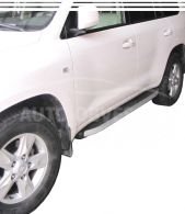 Профильные подножки на Toyota Land Cruiser 200 - style: Range Rover фото 0