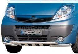 Захист бампера Nissan Primastar 2002-2014 - тип: модельний, з пластинами фото 0