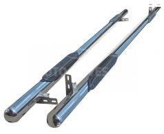 Side pipes with pads Fiat Ducato 2006-2014 L1\L2\L3 base Ø:60 mm фото 0