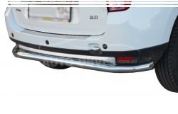 Renault Duster rear bumper protection - type: single pipe фото 0
