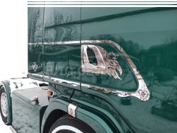 Накладки на двері для Scania - тип: окантовка поверх ручок 10 елементів фото 0