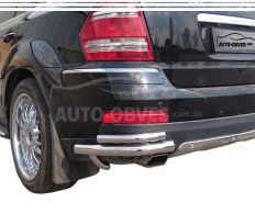 Rear bumper protection Mercedes GL class - type: double corners фото 0
