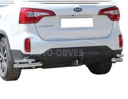 Kia Sorento rear bumper protection - type: double corners фото 0