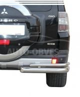 Mitsubishi Pajero Wagon IV rear bumper protection - type: double corners фото 0