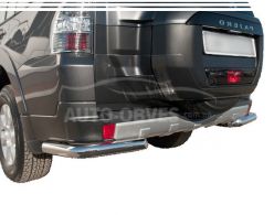 Защита заднего бампера Mitsubishi Pajero Wagon IV - тип: углы одинарные фото 0