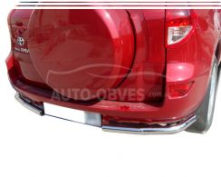 Защита заднего бампера Toyota Rav4 - тип: углы одинарные фото 0