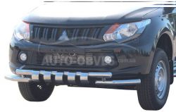 Bumper protection Fiat Fullback 2016-... - type: model, with plates фото 0