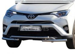 Защита переднего бампера Toyota Rav4 2016-2019 фото 0