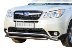 Front bumper protection Subaru Forester 2012-2017, expected фото 0